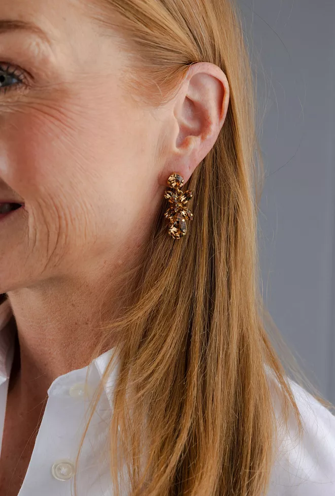 Caroline svedbom Mini Dione Earrings Gold Light Colorado Topaz øredobber