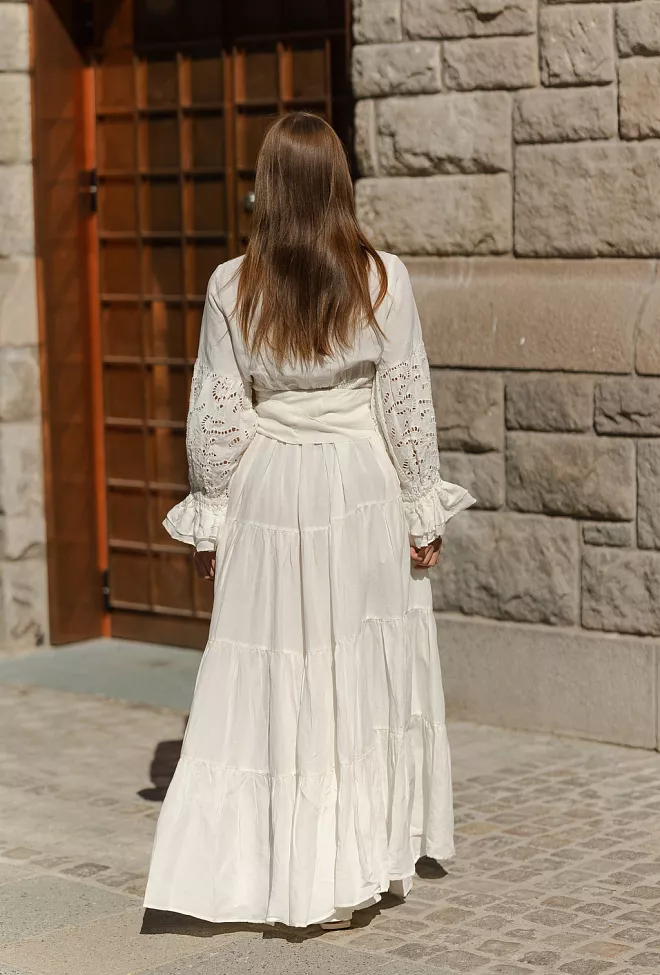 Confettibird Coco Long Dress Offwhite kjole 7