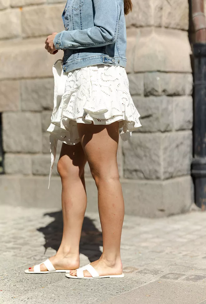 Confettibird Coco Skirt Shorts Offwhite skjørt 2