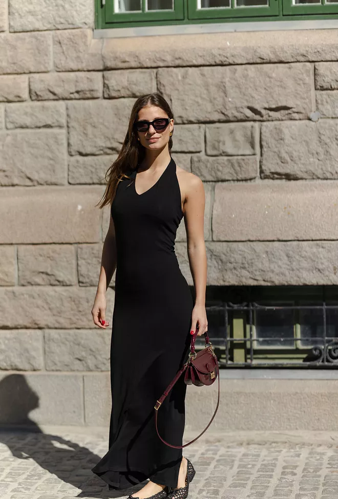 Vivhe Cecelia Dress Black maxikjole kjole 3