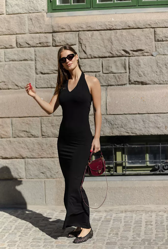 Vivhe Cecelia Dress Black maxikjole kjole 5