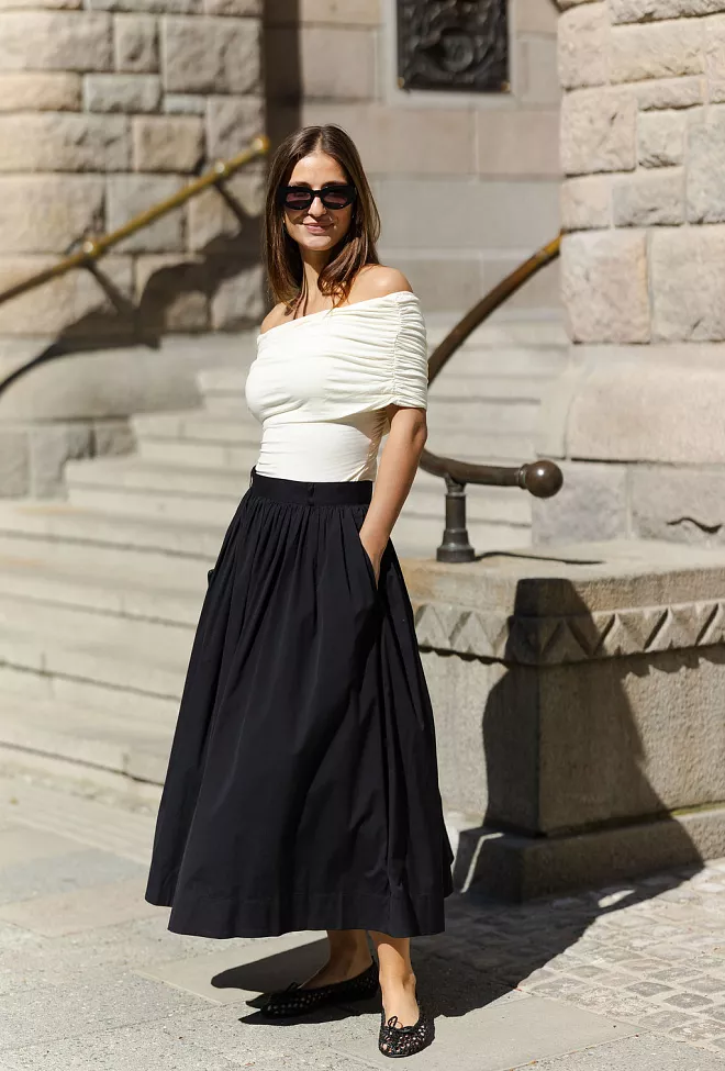andiata fiia 85 skirt black skjørt 
