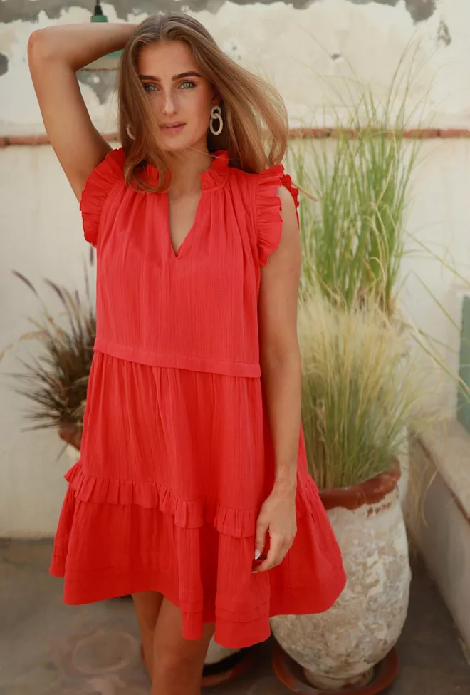 nectar Ellie Dress summer red kjole 2