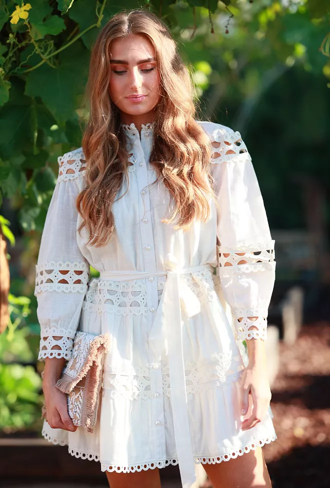 Nectar Honesty Dress Cloud Cream minikjole 2