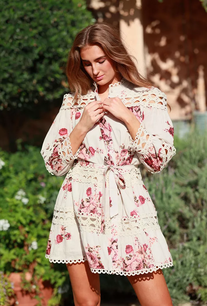 Nectar Gratitude Dress Roses minikjole 3