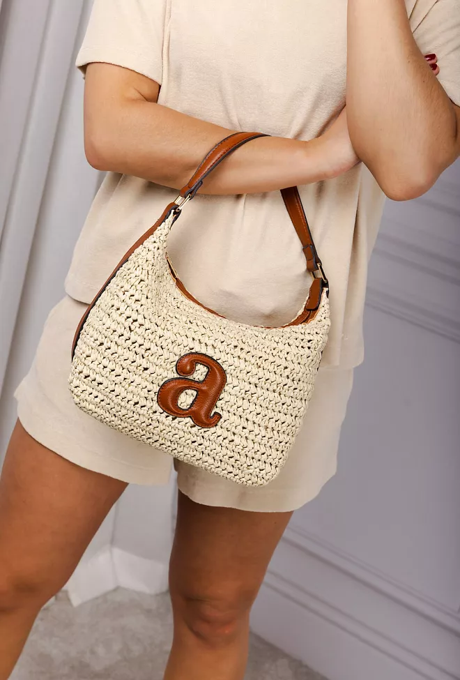 Arnie Says Hampton Purse Ecru stråveske 3