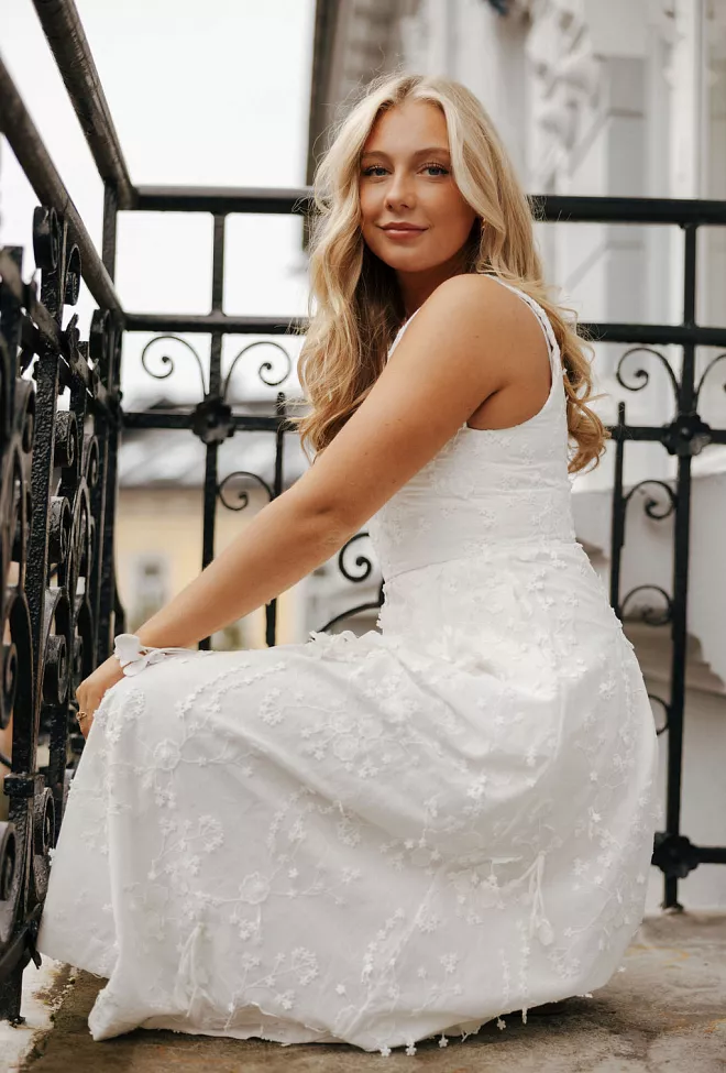 Munthe Fronia Dress Ivory midikjole 5 