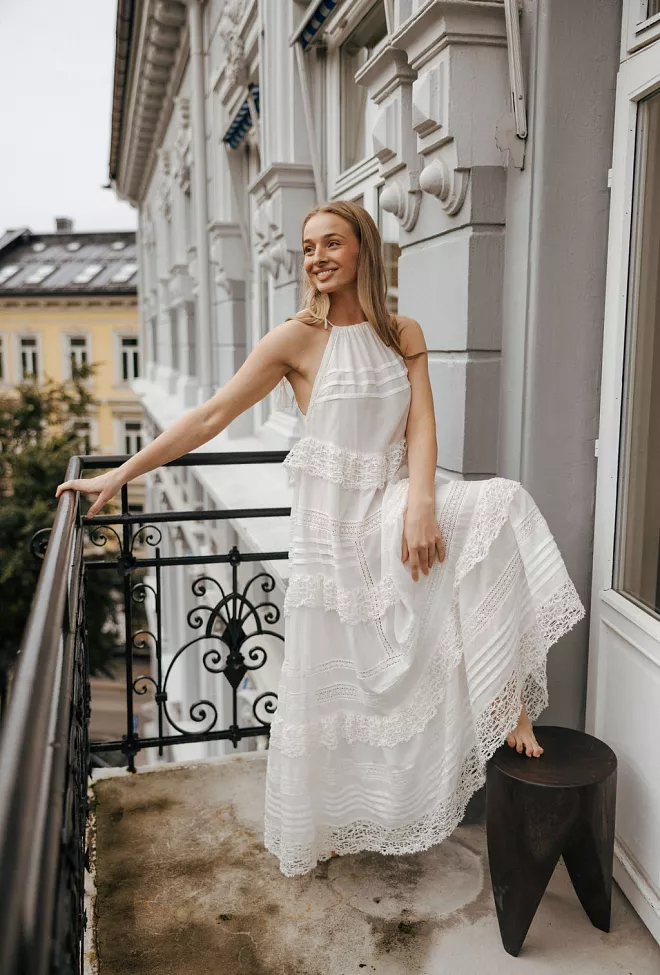 Munthe Fuenta Dress White kjole 4