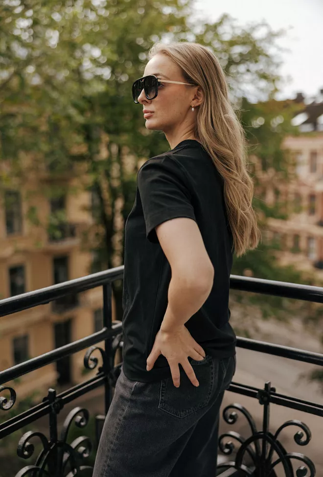 Munthe Fenella T-Shirt Black t-skjorte 3