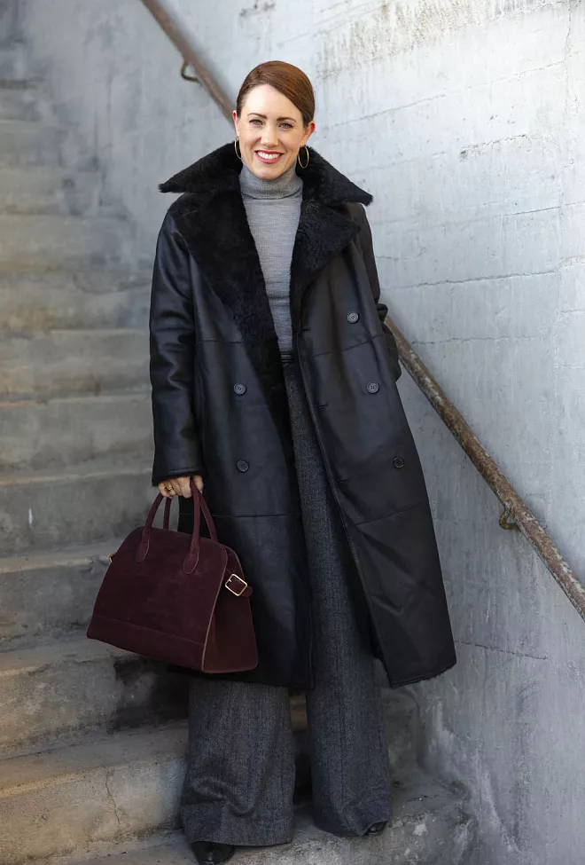  Utzon Clark Coat Lacon Teddy Black pelskåpe 6