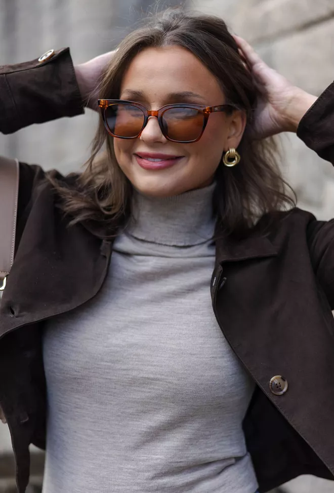 Otra Eyewear Bree Havana/Brown solbriller 3
