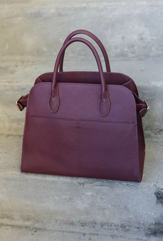 HiiL studio x jim rickey HiiL Studio x Jim Rickey HiiL Tote Grained Burgundy veske 7