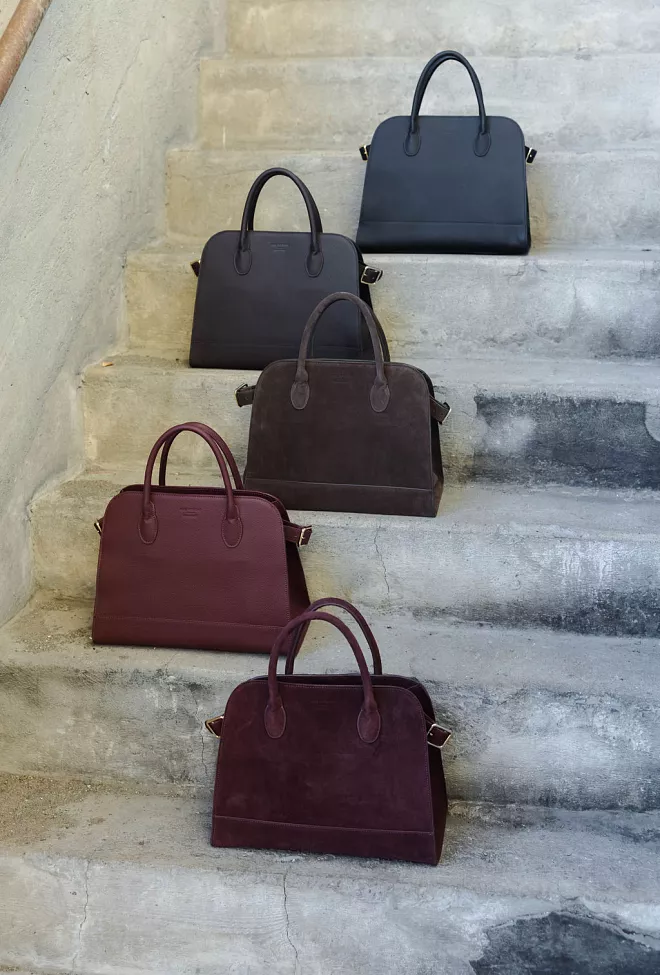 HiiL studio x jim rickey HiiL Studio x Jim Rickey HiiL Tote Grained Burgundy veske 8