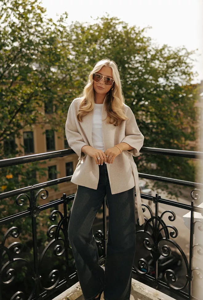 SAND Akiko Wool Jacket Sand ulljakke 3