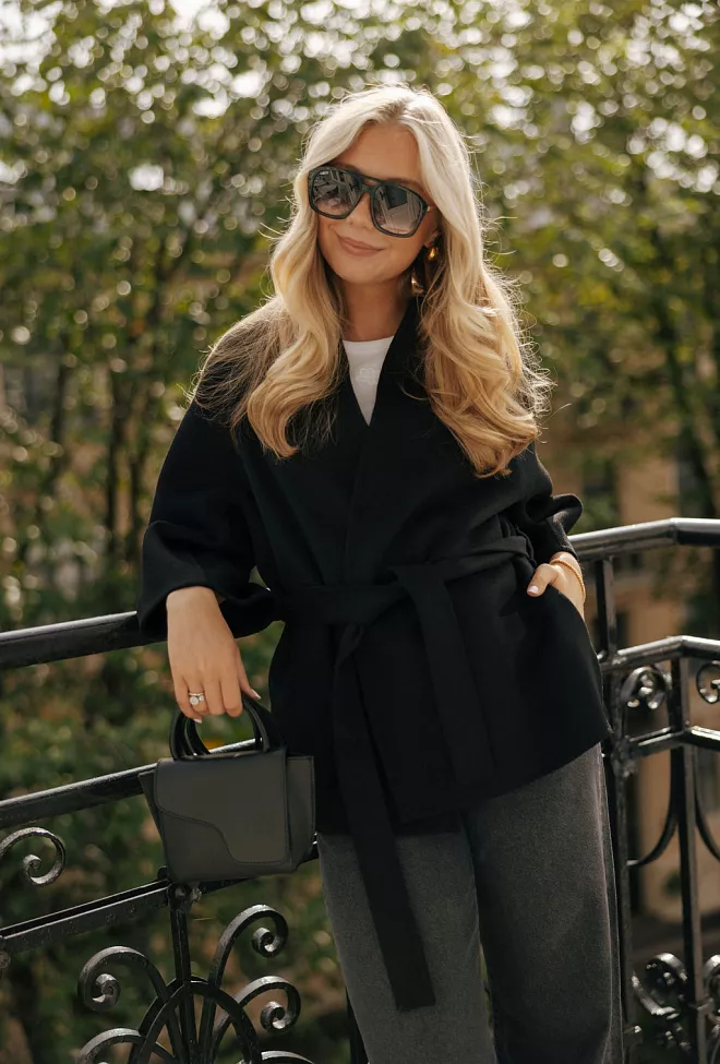 Christian Aks Akiko Wool Jacket Black  ulljakke