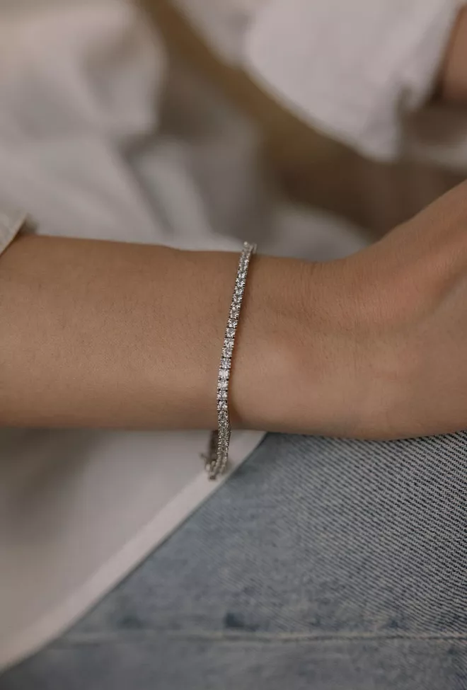 HiiL Studio Jewelry Tennis Bracelet Silver armbånd 2