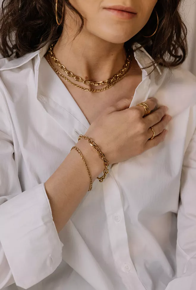 HiiL Studio Firago Necklace Gold smykke 5