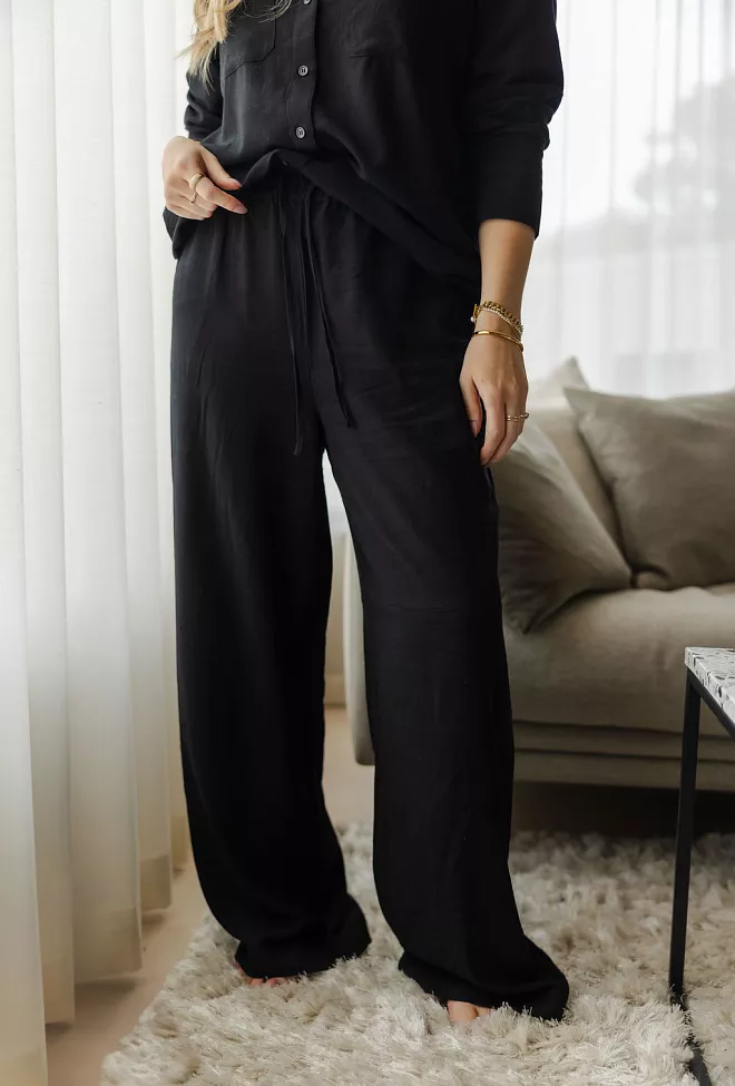 Carma Collection Linn Pant Black bukse