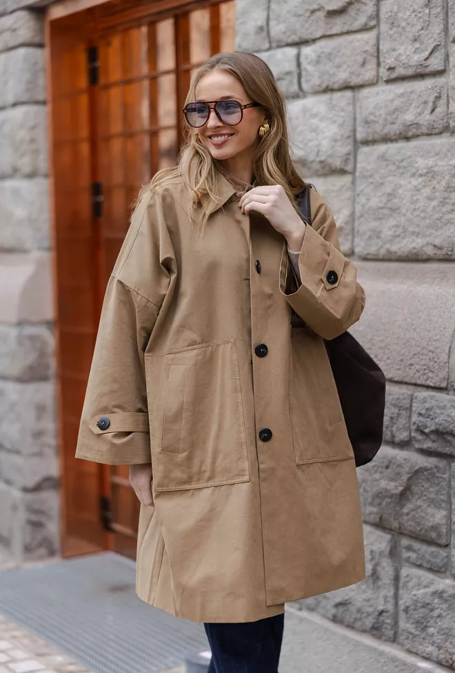 Lyon MW Os Jacket Sepia Tint Jakke Beige 4