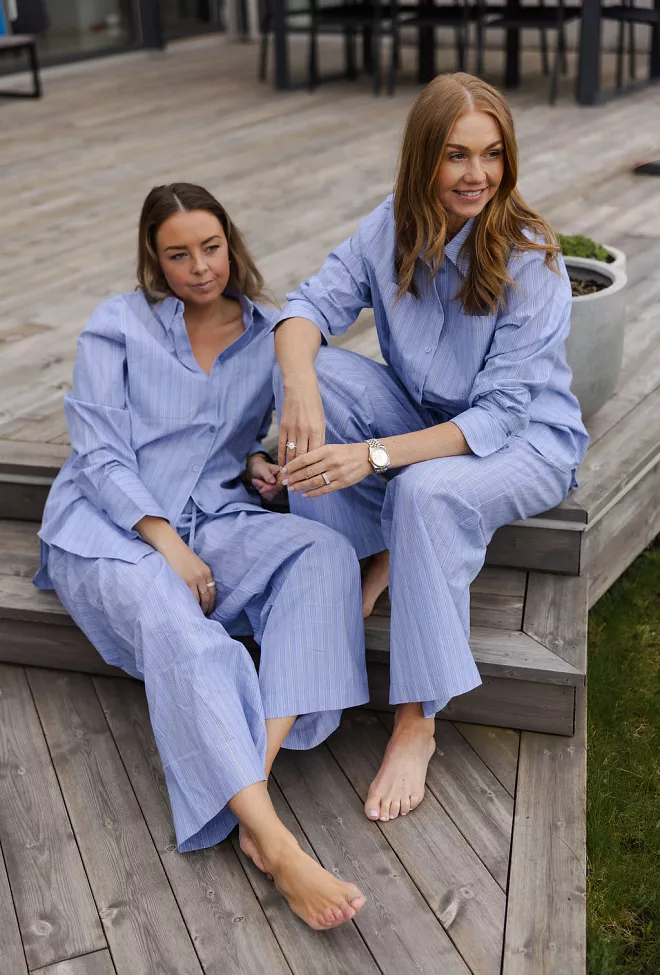 Carma collection Linn Pant Blue Striped bukse 4