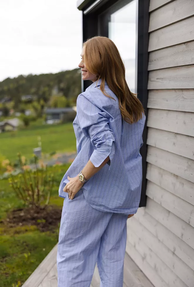 Carma collection Linn Shirt Blue Striped skjorte 5