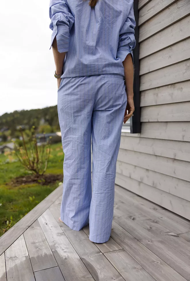 Carma collection Linn Pant Blue Striped bukse 6