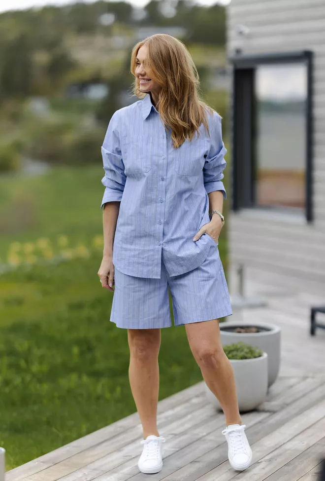 Carma collection Linn shorts Blue Stripes 5