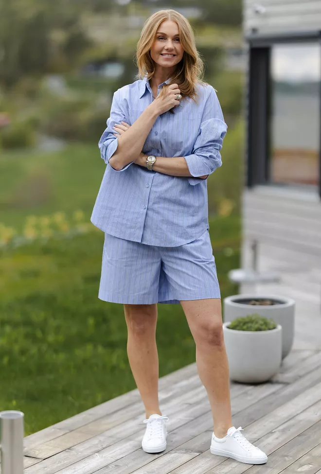 Carma collection Linn Shirt Blue Striped skjorte 8