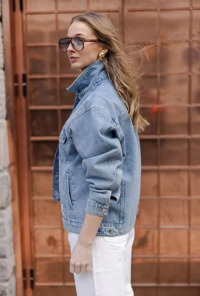 Anine Bing Rory Jacket Vintage Blue denimjakke 4