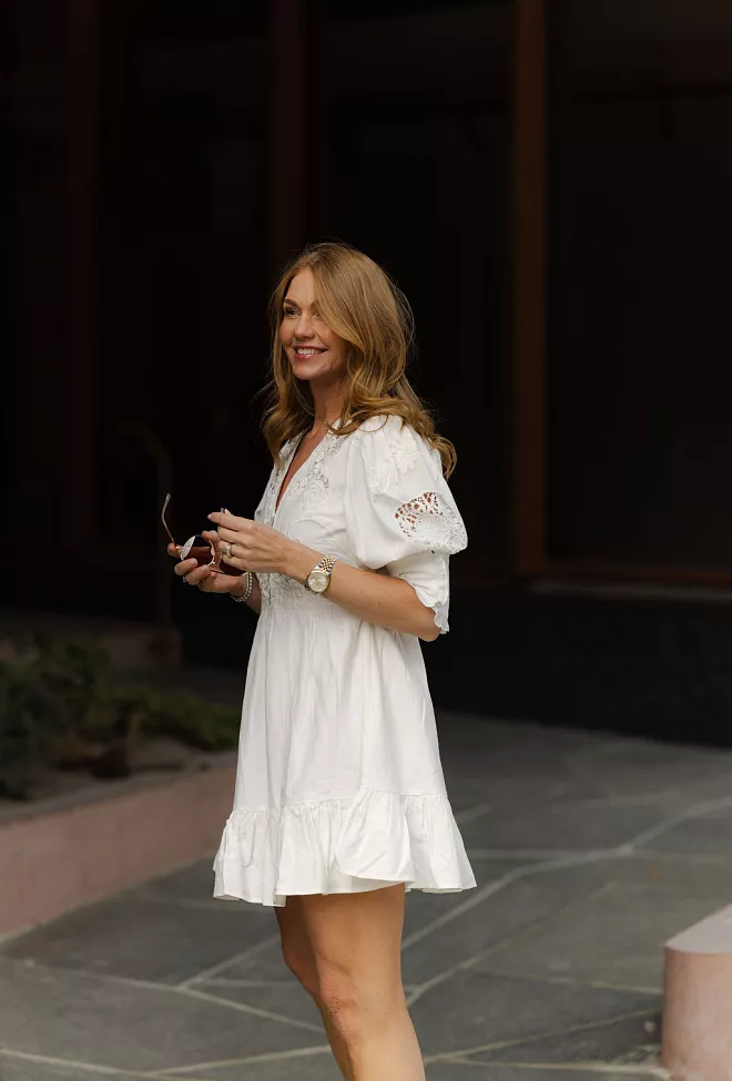 byTiMo Linen Mini Dress Off White minikjole linkjole 11