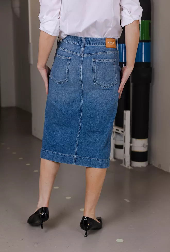 Replay Skirt Light Blue denimskjørt 5