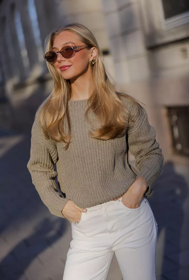 Otra Eyewear Echo Gold Brown solbriller 2