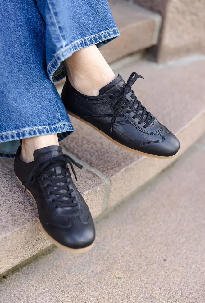 Jim Rickey Ghost Leather Sneakers Black joggesko 5