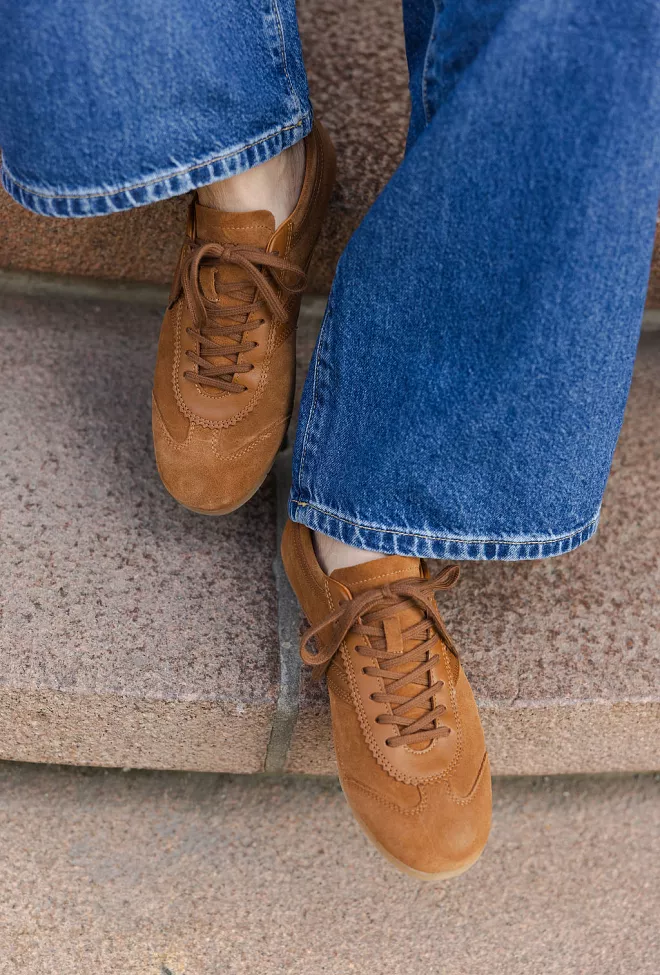 Jim Rickey Ghost Suede Leather Sneakers Cognac joggesko 4