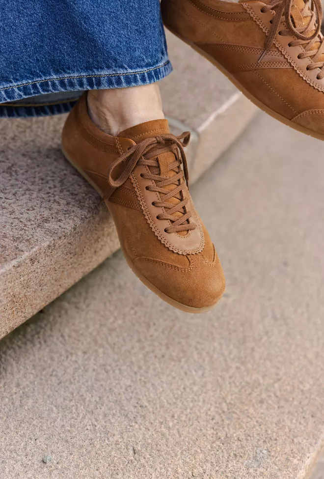 Jim Rickey Ghost Suede Leather Sneakers Cognac joggesko 5