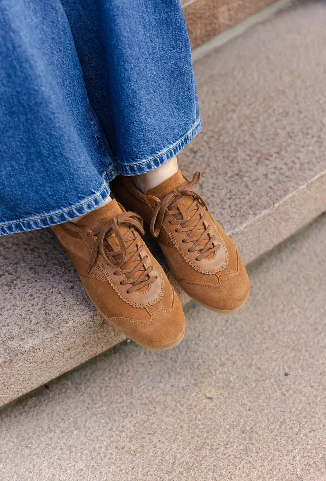 Jim Rickey Ghost Suede Leather Sneakers Cognac joggesko 6