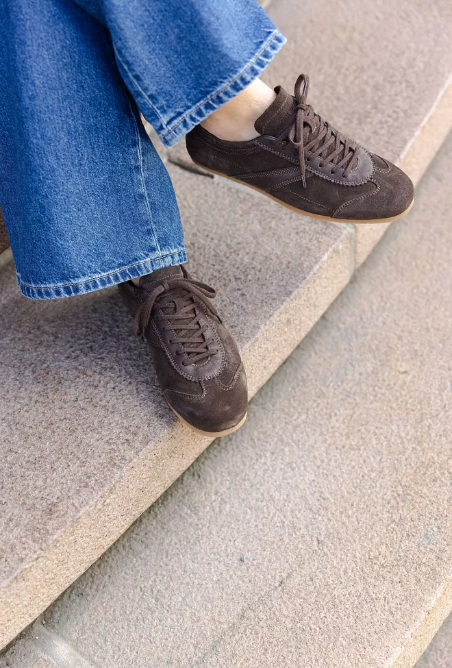 Jim Rickey Ghost Suede/Leather Sneakers Truffle joggesko 3