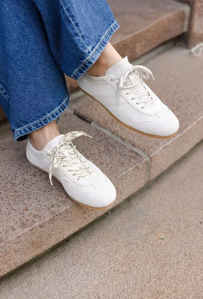 Jim Rickey Ghost Suede/Leather Sneakers Offwhite joggesko 5