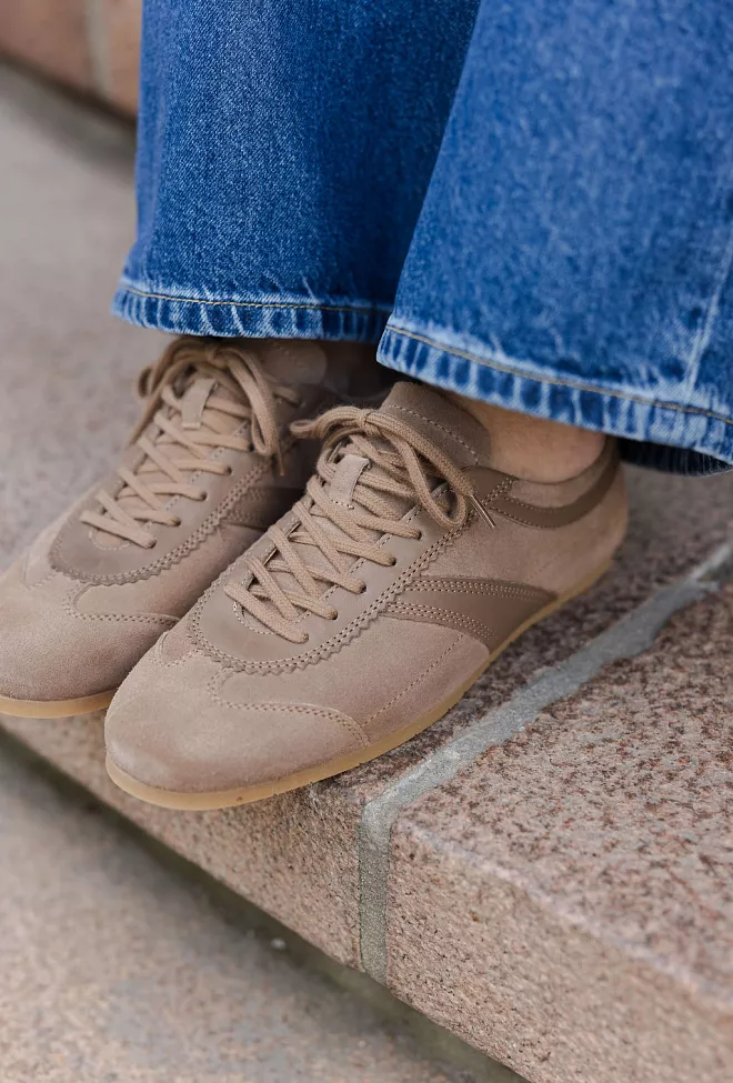 Jim Rickey Ghost Suede/Leather Sneakers Taupe joggesko 4