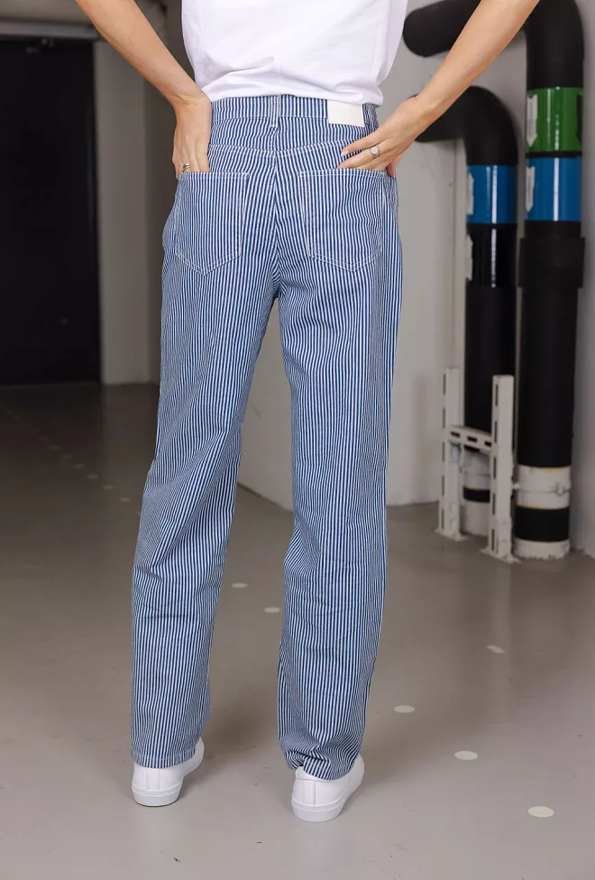 Five Units Luna Regular Blue Stripe bukse jeans 3