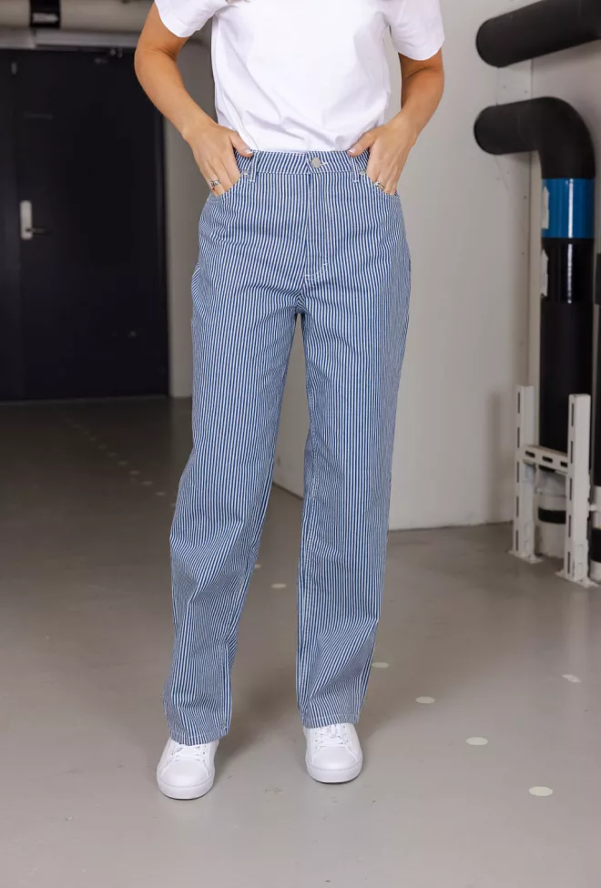 Five Units Luna Regular Blue Stripe bukse jeans 