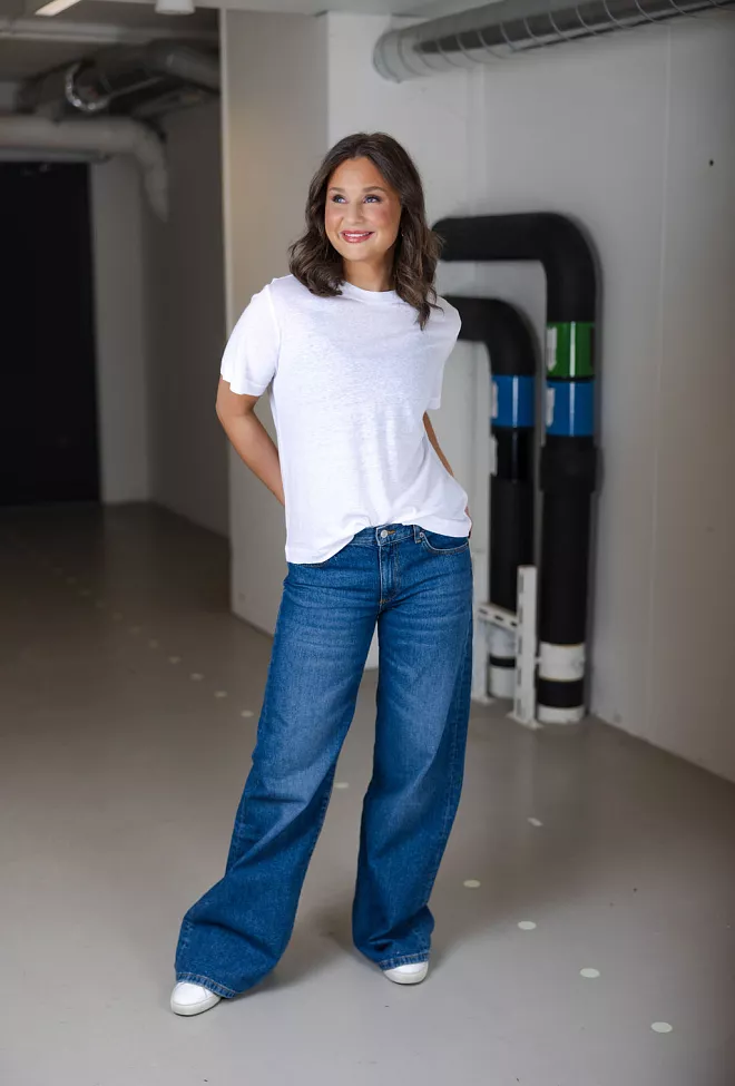 My essential wardrobe Lisa MW Tee Bright White  t-skjorte 2