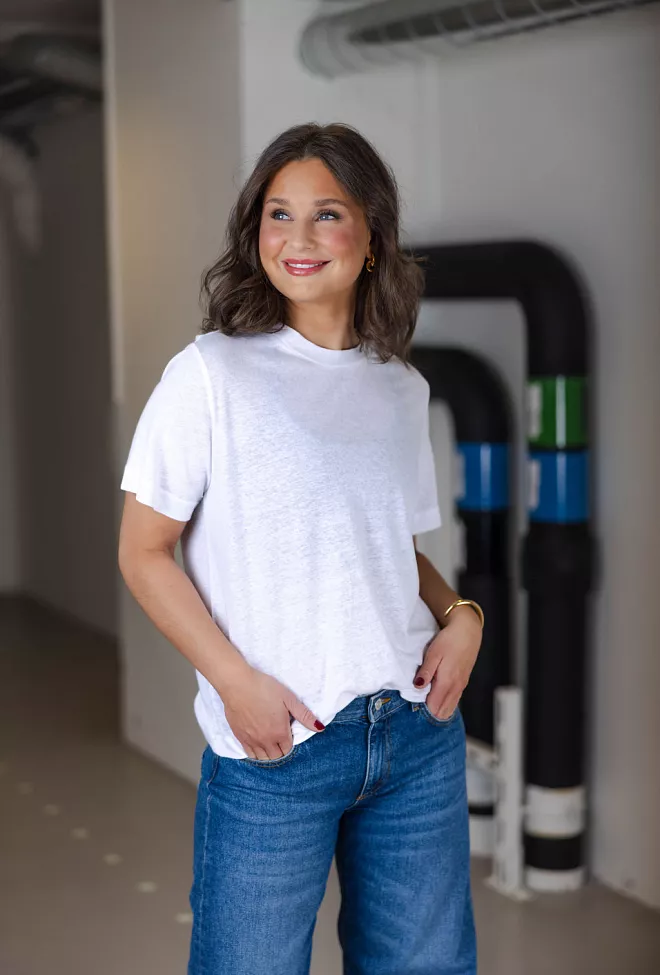 My essential wardrobe Lisa MW Tee Bright White  t-skjorte