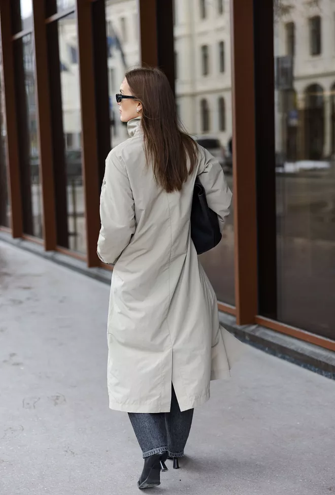 Scandinavian Edition sheer kåpe regnjakke khaki 2