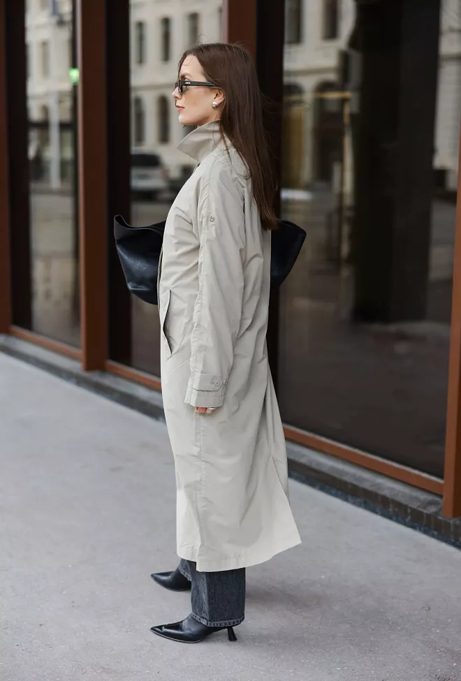 Scandinavian Edition sheer kåpe regnjakke khaki 3
