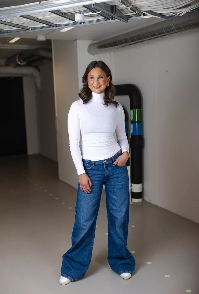 Oroblu PL Modal Low Turtleneck Rib White pologenser
