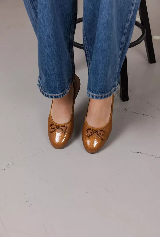 Bukela Isabella Cognac ballerinasko 4