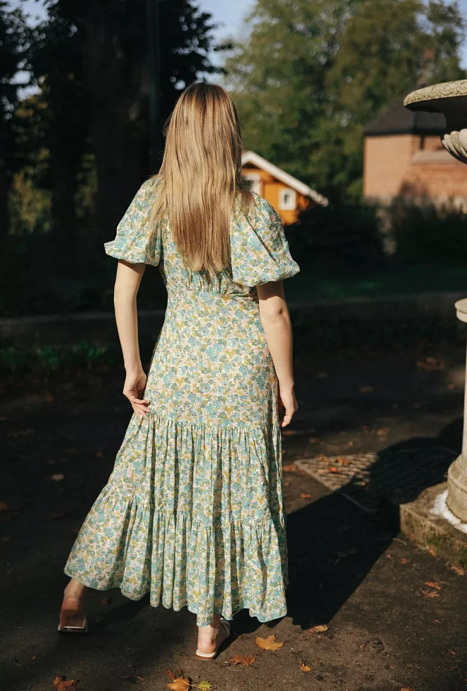 byTimo Cotton Party Maxi Dress Anemone kjole 6