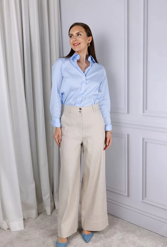Laura FV 769 Regular Sand Linen bukse 2