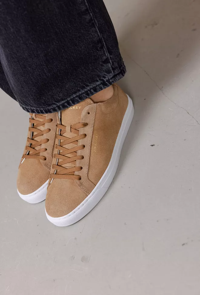 Jim Rickey Spin Suede Sneakers Taupe joggesko 3